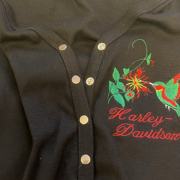 NWOT Harley Davidson Cardigan Sweater Women’s Small USA Made Embroidered Vintage - Picture 9 of 9